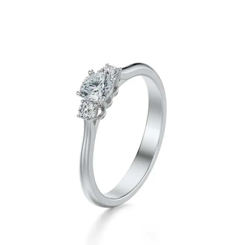 Pierścionek białe złoto z diamentami AJPZ_083